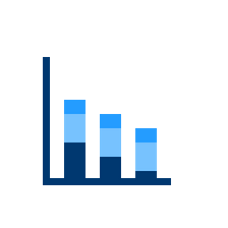 Stacked Bar Chart  Icon