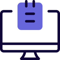 Computer Note  Icon