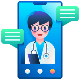 Online Doctor Visit  Icon