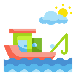 Barco de pesca  Icono
