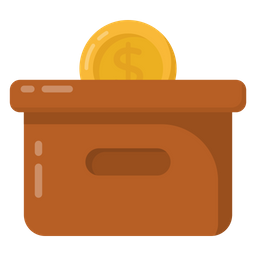 Caja de donación  Icono