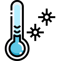 Temperatura fría  Icono