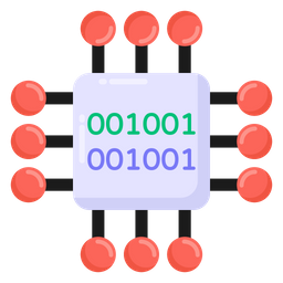 Binary Chip  Icon