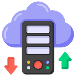 Cloud Data Server  Icon