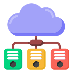 클라우드 컴퓨팅 서버  아이콘