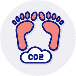 Carbon footprint  Icon