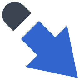 Down right arrow  Icon