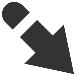 Down right arrow  Icon