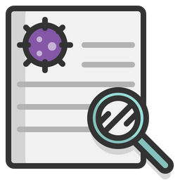 Relatório sobre corona vírus  Ícone