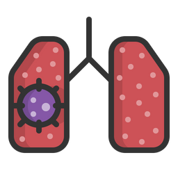 Pulmão infectado  Ícone
