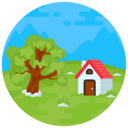 Beautiful Farmhouse  Icon