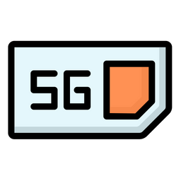 5 G Sim Card  Icon