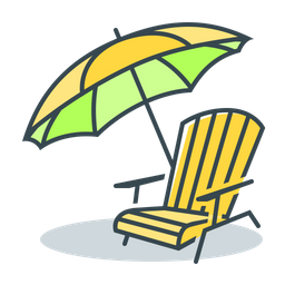 Beach Bed  Icon