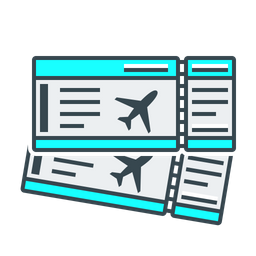 Flight Ticket  Icon