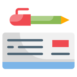 Bank Check  Icon