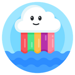 Cloud Rainbow  Icon