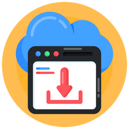 Cloud Download  Icon