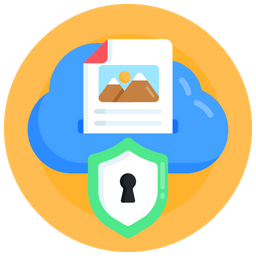 Cloud Data Safety  Icon