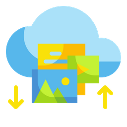 Cloud Upload Download  Icon