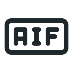 Archivo de audio aif  Icono