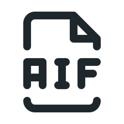 Archivo de audio aif  Icono