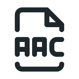 Archivo de audio aac  Icono