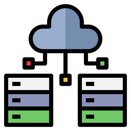 Cloud Hosting  Icon