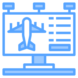 Flughafen-Werbetafel  Symbol