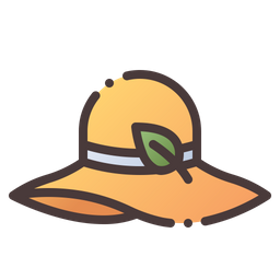 Brimmed Hat  Icon