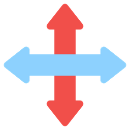 Four Direction Arrows  Icon