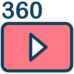 Filme de vídeo 360  Ícone