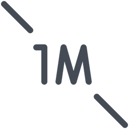 1 Meter Distance  Icon