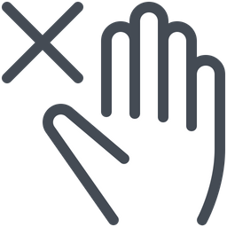 Avoid Hand Touch  Icon