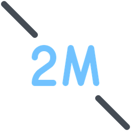 2 Meter Distance  Icon