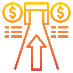 Finance Road Map  Icon