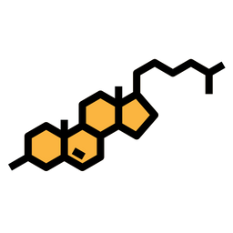 콜레스테롤 분자  아이콘