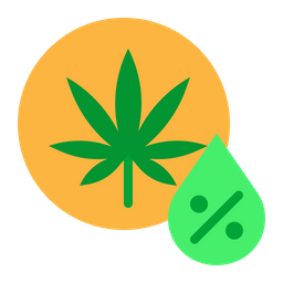 Cannabis Percentage  Icon