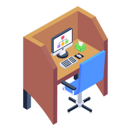 Employee Desk  Icon