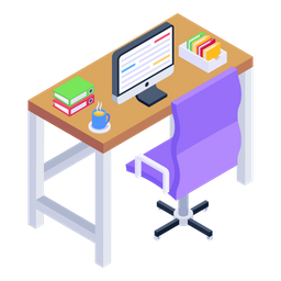 Employee Desk  Icon