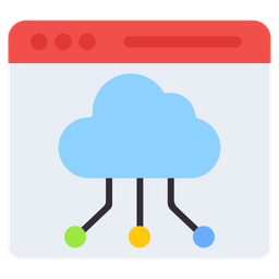 Online Cloud Network  Icon