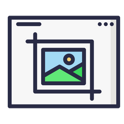 Crop image  Icon