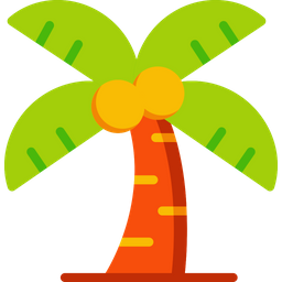 Coconut Tree Summer Beach Palm Tree Icon