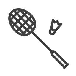 Badminton Schläger  Symbol