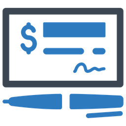 Bank check  Icon