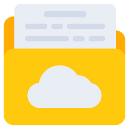 Cloud Folder  Icon