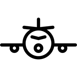 Frachtflugzeug  Symbol