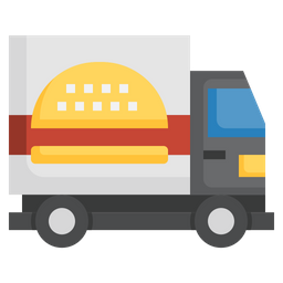 Food Delivery Truck  Icon