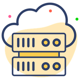 Cloud Data Server  Icon