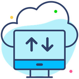 Cloud Data Transfer  Icon