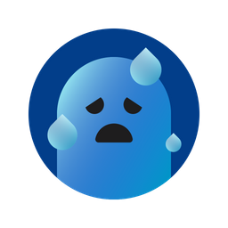 Downcast Face With Sweat  Icon